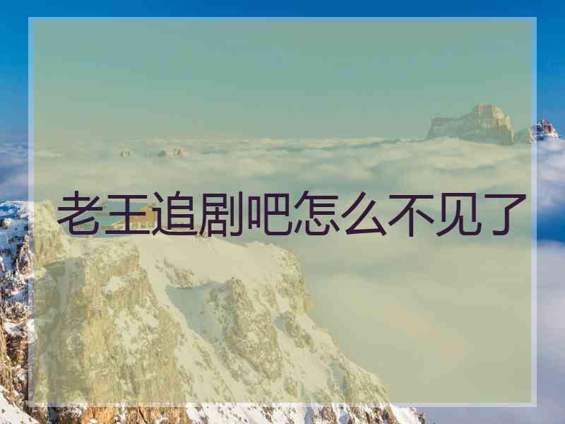 老王追剧吧怎么不见了