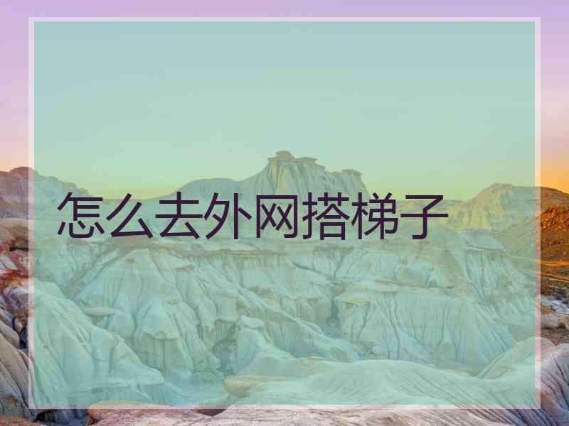 怎么去外网搭梯子