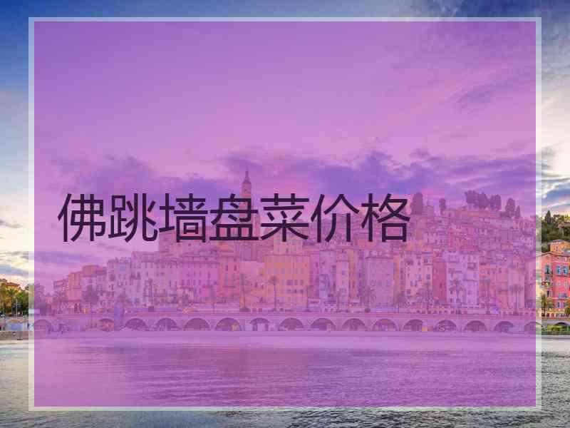 佛跳墙盘菜价格