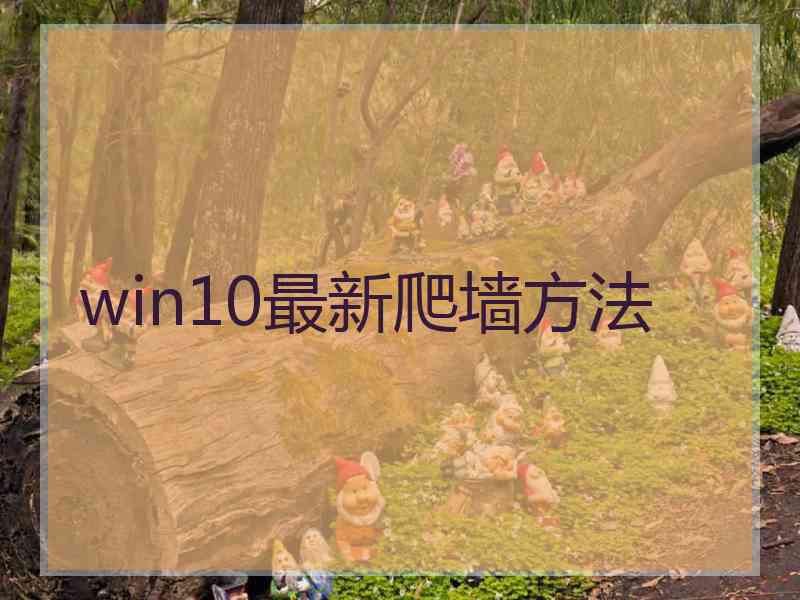 win10最新爬墙方法