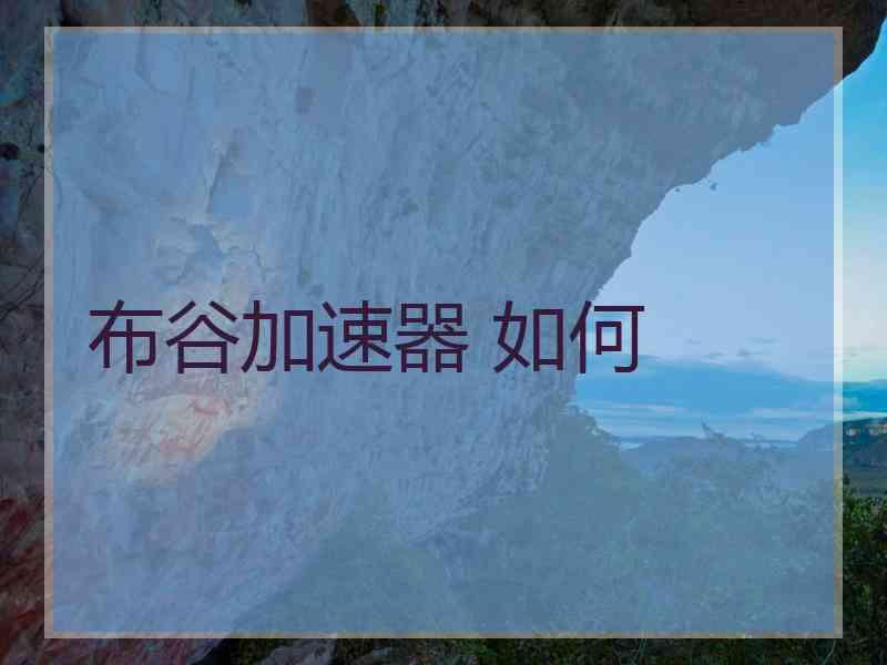 布谷加速器 如何