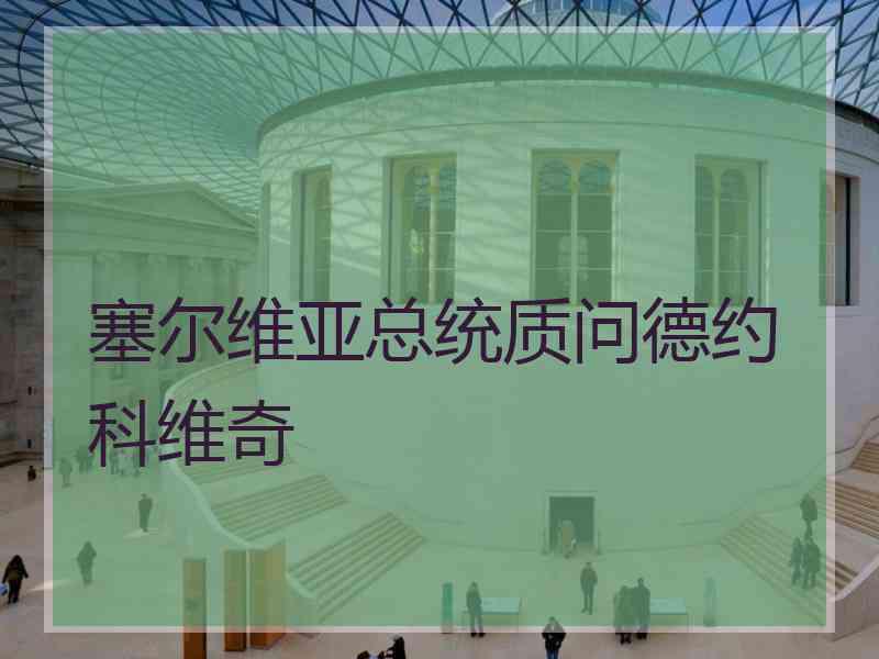 塞尔维亚总统质问德约科维奇