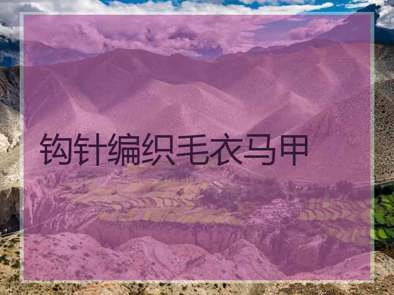 钩针编织毛衣马甲