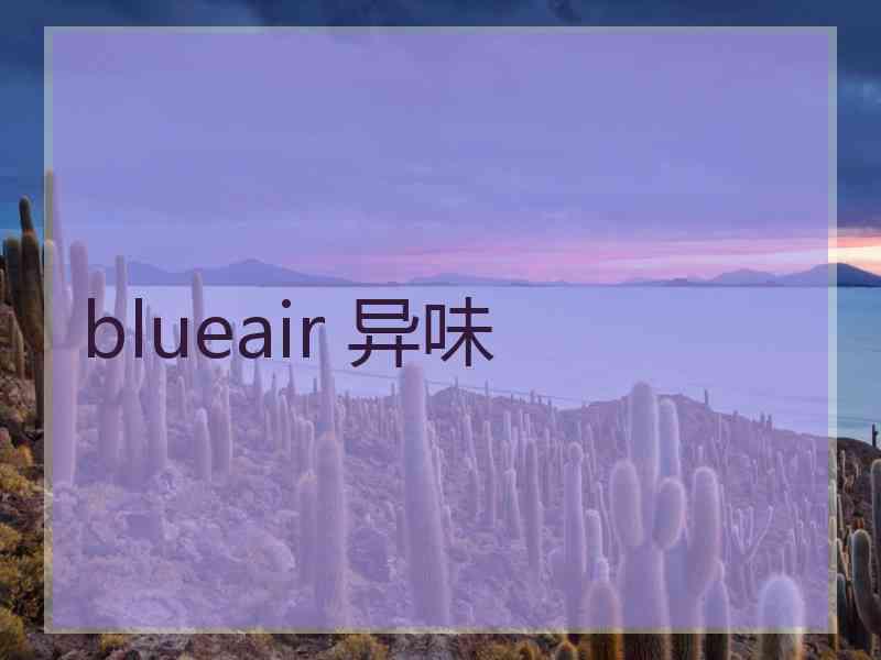 blueair 异味
