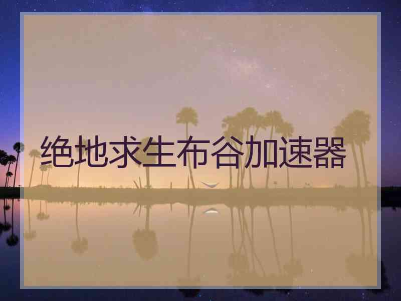绝地求生布谷加速器