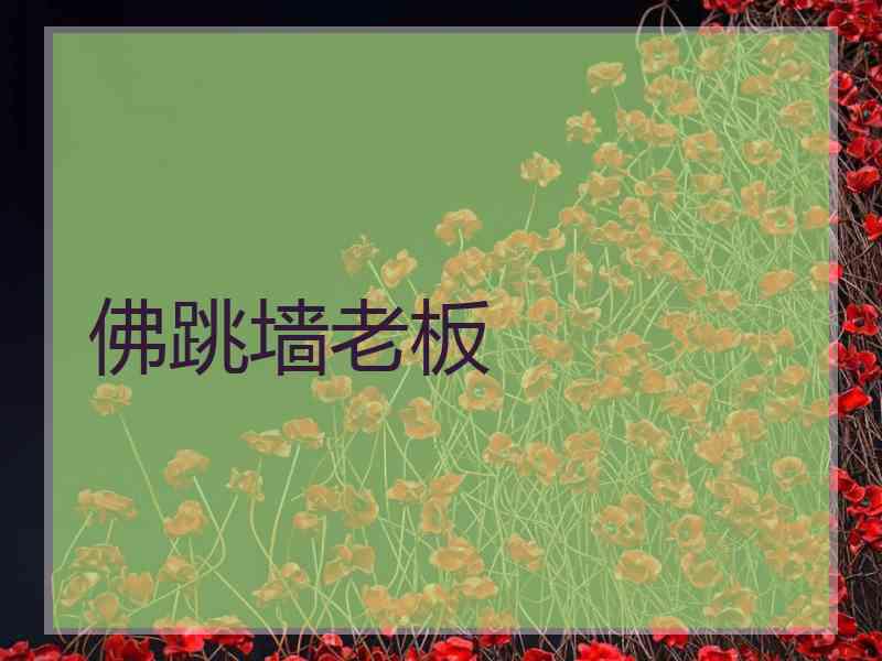 佛跳墙老板