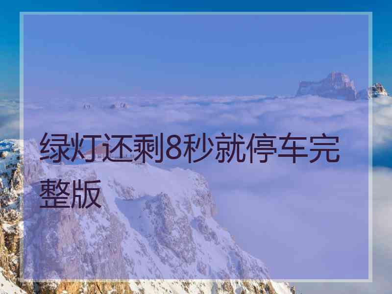 绿灯还剩8秒就停车完整版