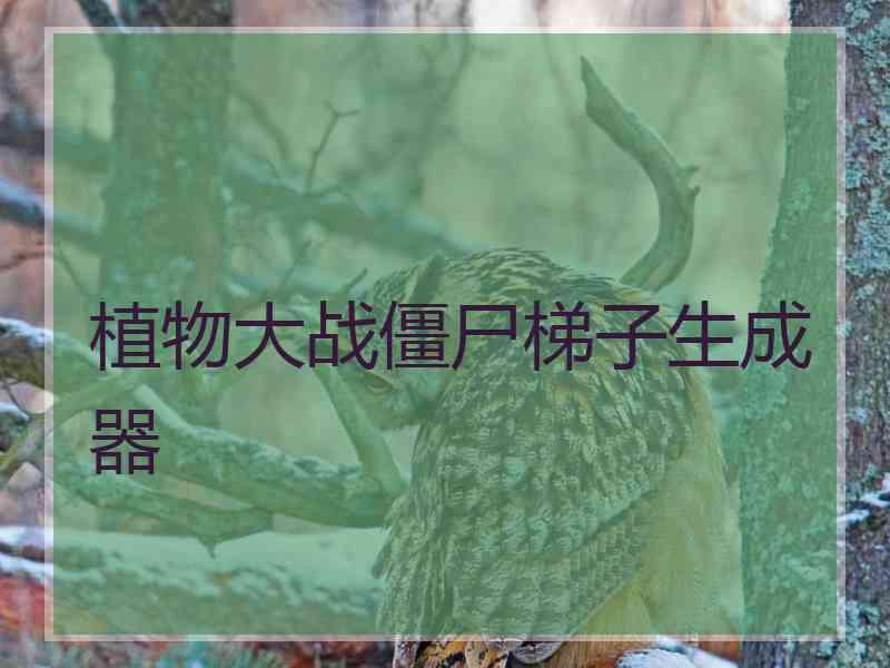 植物大战僵尸梯子生成器