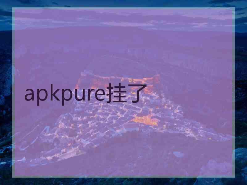 apkpure挂了