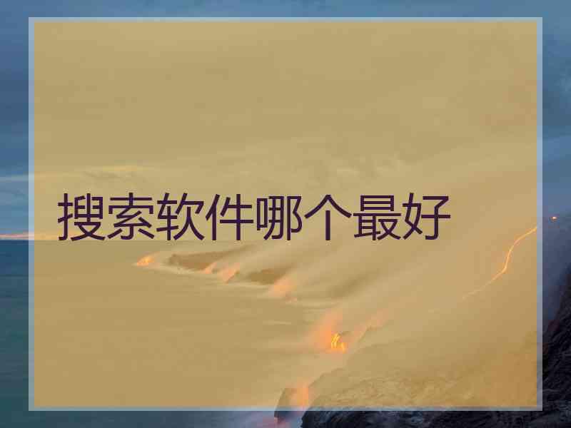 搜索软件哪个最好