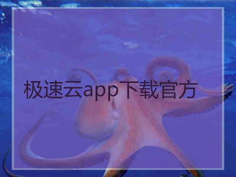 极速云app下载官方