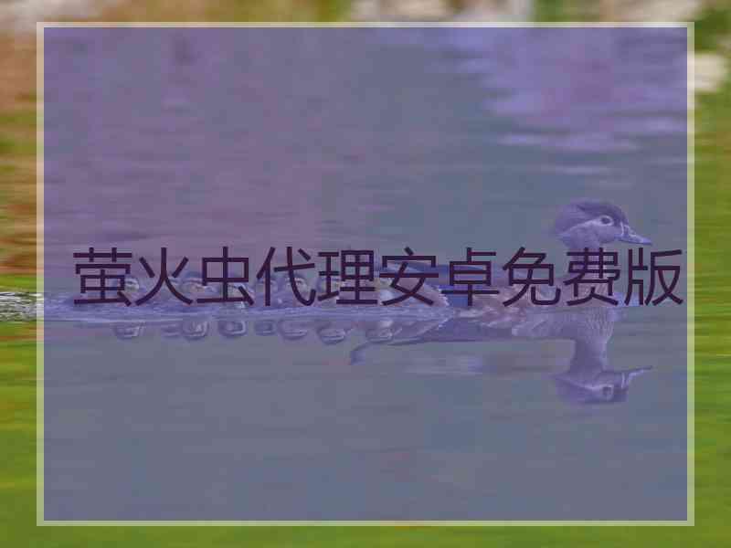 萤火虫代理安卓免费版