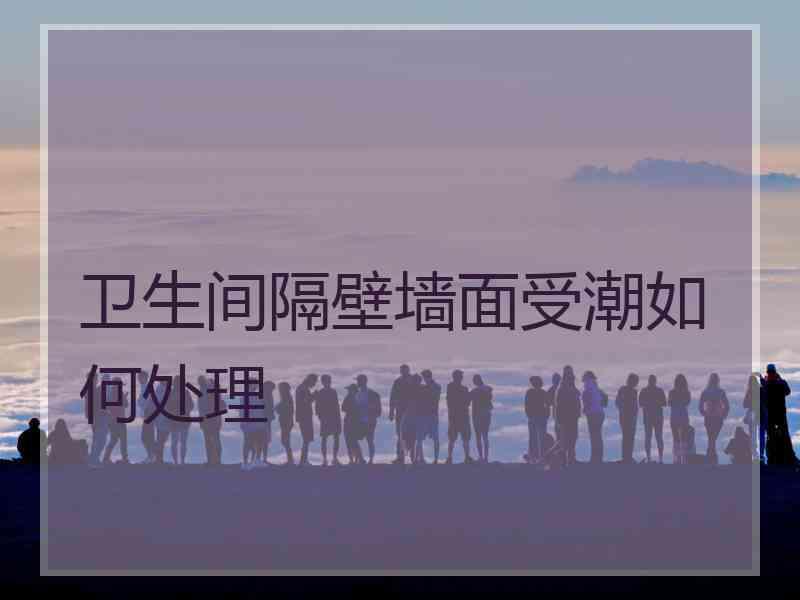 卫生间隔壁墙面受潮如何处理