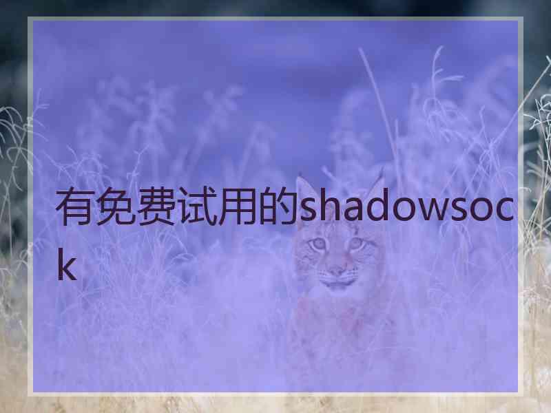 有免费试用的shadowsock
