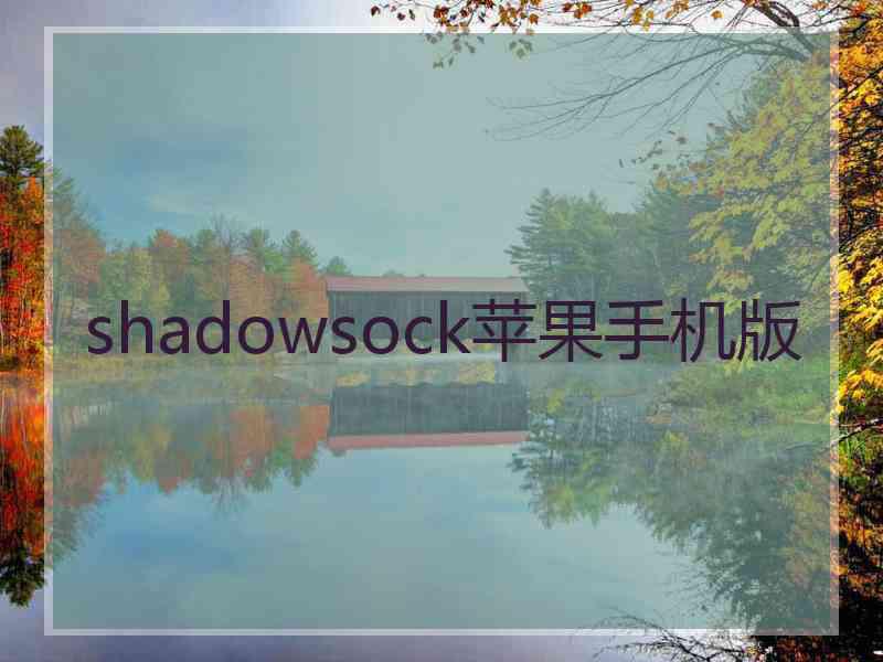 shadowsock苹果手机版