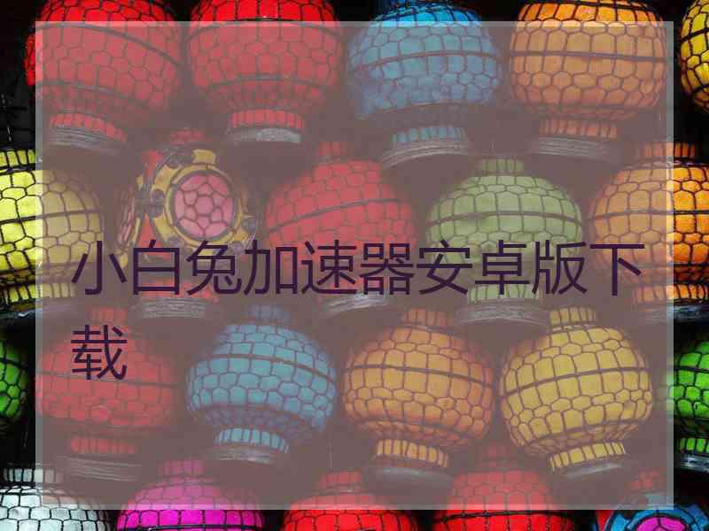 小白兔加速器安卓版下载