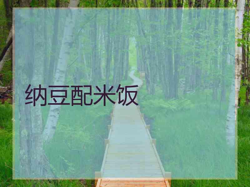纳豆配米饭