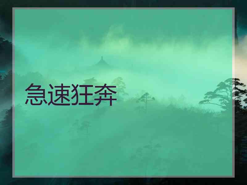 急速狂奔