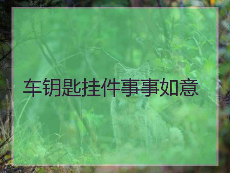 车钥匙挂件事事如意