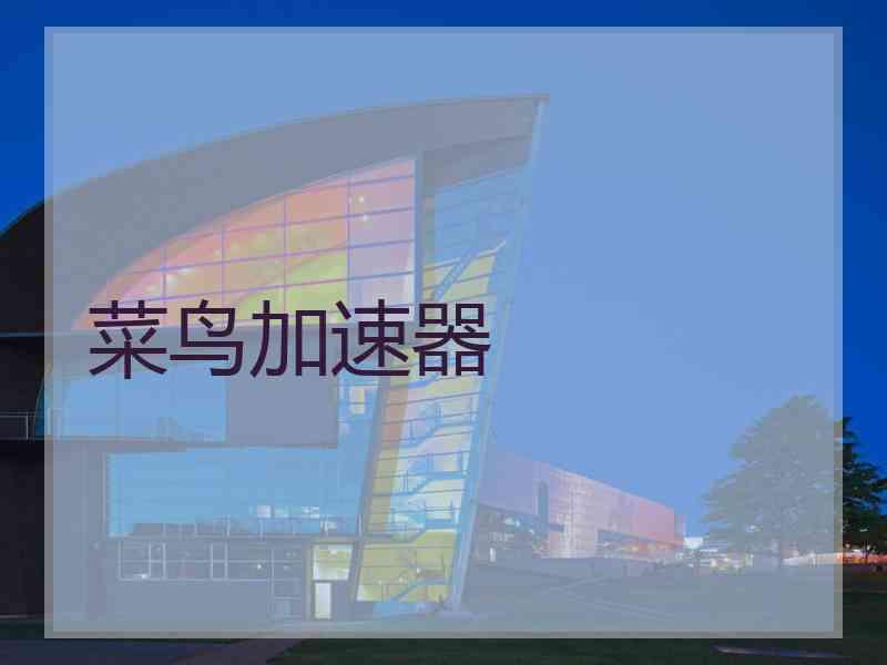 菜鸟加速器
